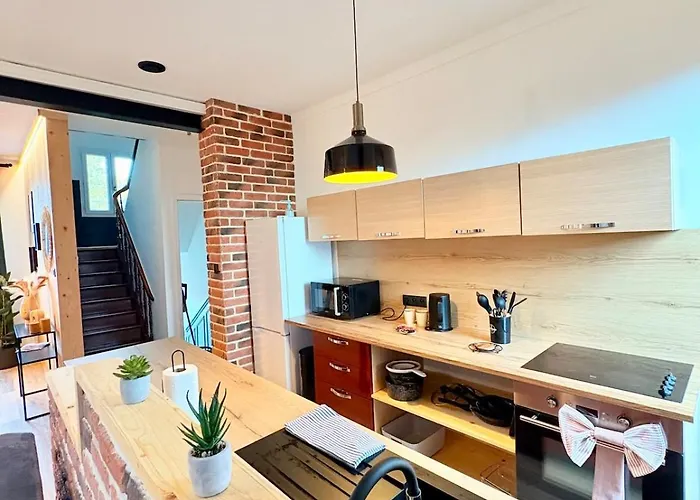 Bright Loft-style Duplex 6 People Dunkirk Apartment Coudekerque-Branche