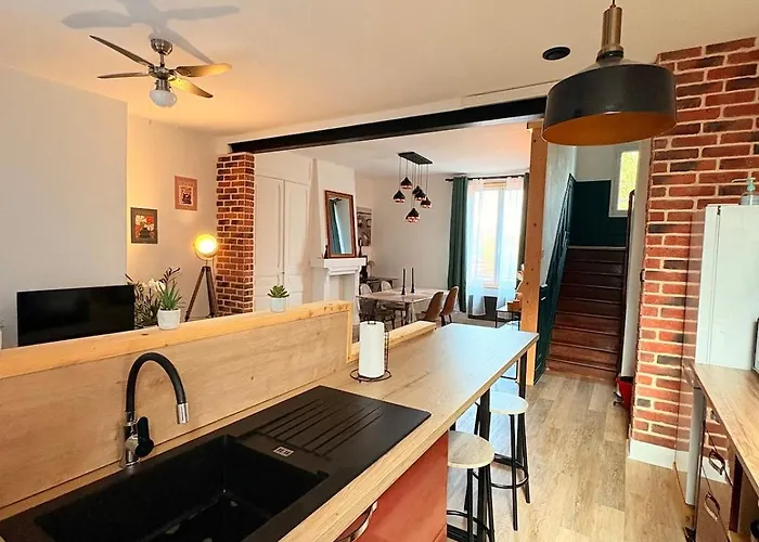 Bright Loft-style Duplex 6 People Dunkirk Coudekerque-Branche