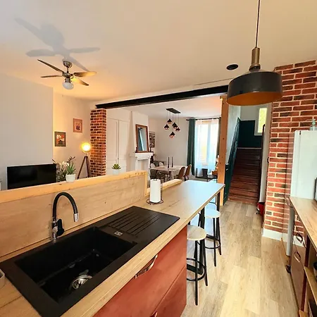 Bright Loft-style Duplex 6 People Dunkirk Coudekerque-Branche