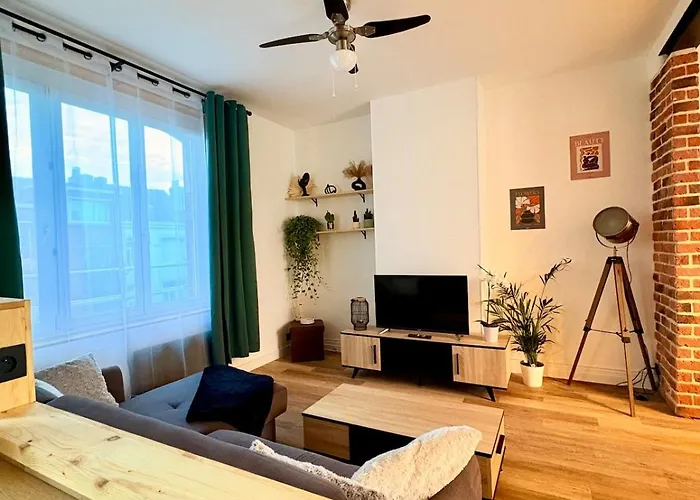 Bright Loft-style Duplex 6 People Dunkirk Lägenhet *